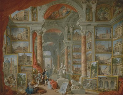 Moderne Rom, 1757. af Giovanni Paolo Panini