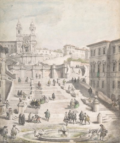 Trinita dei Monti, ca. 1756-58. af Giovanni Paolo Panini
