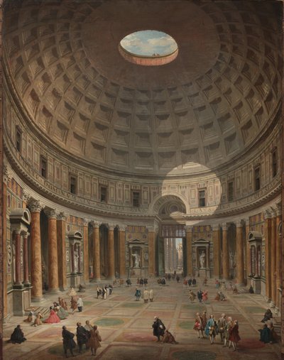 Pantheonets indre, Rom, 1747 af Giovanni Paolo Pannini