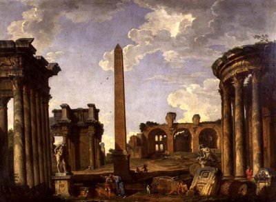 Romersk Capriccio af Giovanni Paolo Pannini