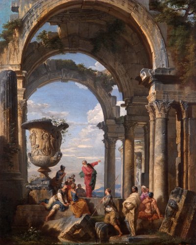 Paulus prædiker i Athen af Giovanni Paolo Pannini