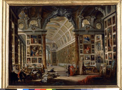 Kardinal Silvio Valenti Gonzagues galleri (Gonzaga på italiensk af Giovanni Paolo Pannini