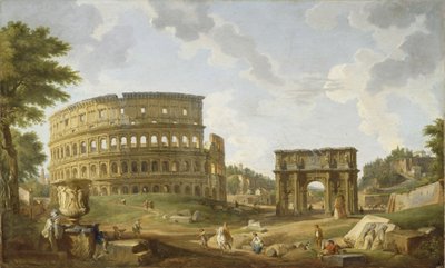 Udsigt over Colosseum, 1747 af Giovanni Paolo Pannini