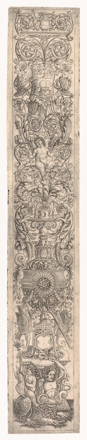 Ornamental Panel: Triton Ridden by a Child, ca. 1505-1515. af Giovanni Pietro da Birago