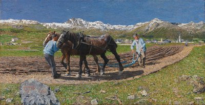 Pløjningen af Giovanni Segantini