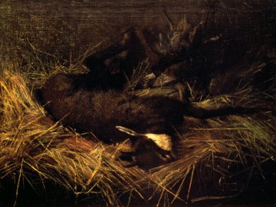 Død gemse af Giovanni Segantini