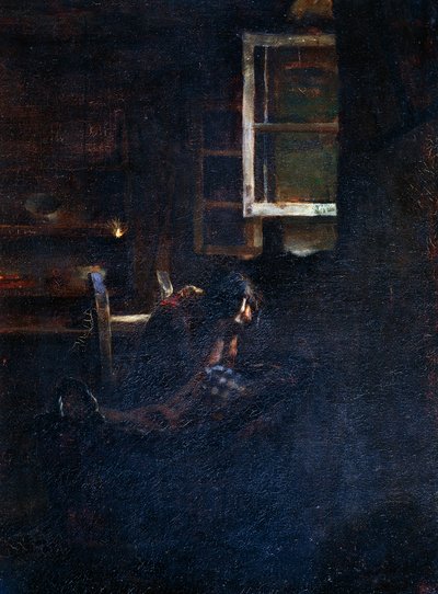 Tom vugge af Giovanni Segantini
