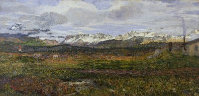 Landskab på Maloja eller vend tilbage til sin hjemby af Giovanni Segantini
