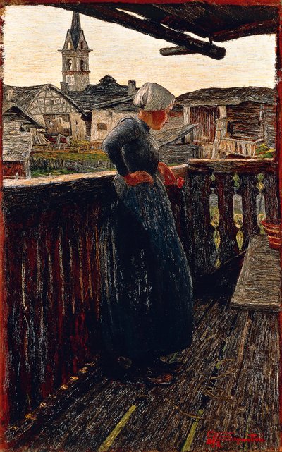 På balkonen af Giovanni Segantini