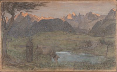 Studie til "La Vita" af Giovanni Segantini