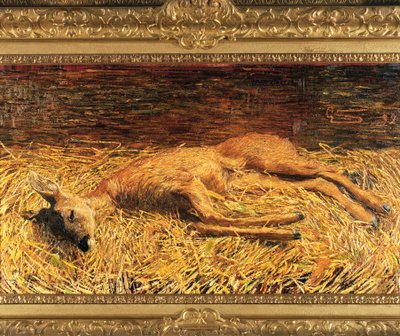 Schweiz, Saint Moritz, døde rådyr af Giovanni Segantini