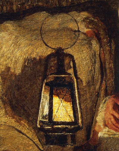 De to mødre, af Giovanni Segantini, detaljer af Giovanni Segantini