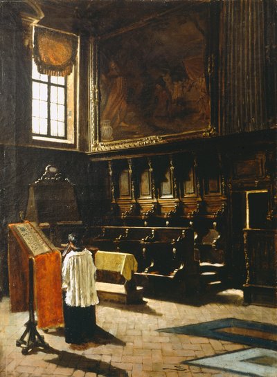 Koret i Sankt Antonius kirke i Milano af Giovanni Segantini