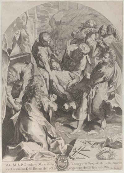 Begravelsen, ca. 1622. af Giovanni Temini