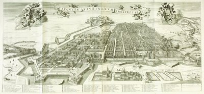 Udsigt over Torino, 1672 af Giovanni Tommaso Borgonio