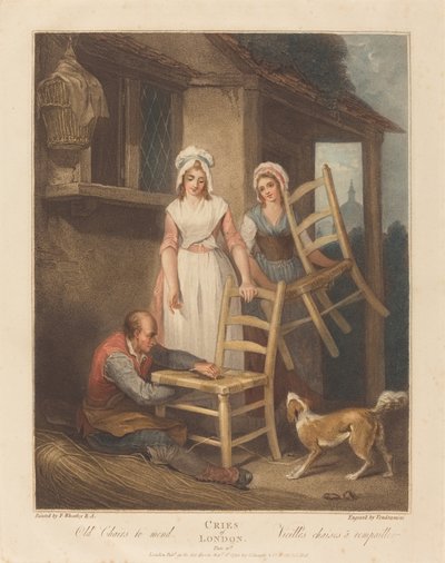 Gamle stole til reparation af Giovanni Vendramini after Francis Wheatley