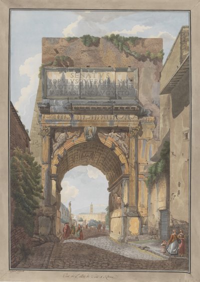 Titusbuen, ca. 1780. Skaber: Giovanni Volpato, Louis Ducros. af Giovanni Volpato, Louis Ducros