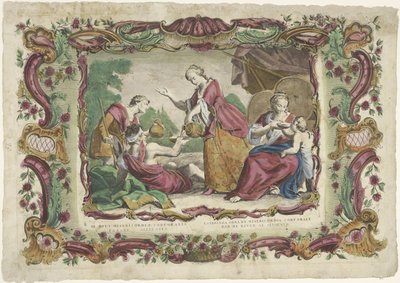 Laven fra Dorstigen III. work of corporal mercy / Later work of corporal mercy (...) (titel på objekt) De spirituele werken van barmhartigheid (serietitel) af Giovanni Volpato