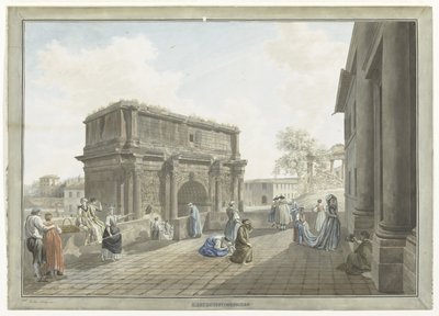 Udsigt over Septimius Severus bue i Rom L