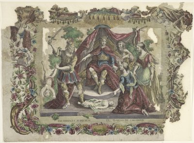 Het oorde van Solomon Salomons dom / El juycio de Salomon (titel på objektet) af Giovanni Volpato