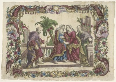 Besøg La visitacion de nuestra señora / Besøg af B. Marie V. til St. Elisabeth (serietitel) af Giovanni Volpato