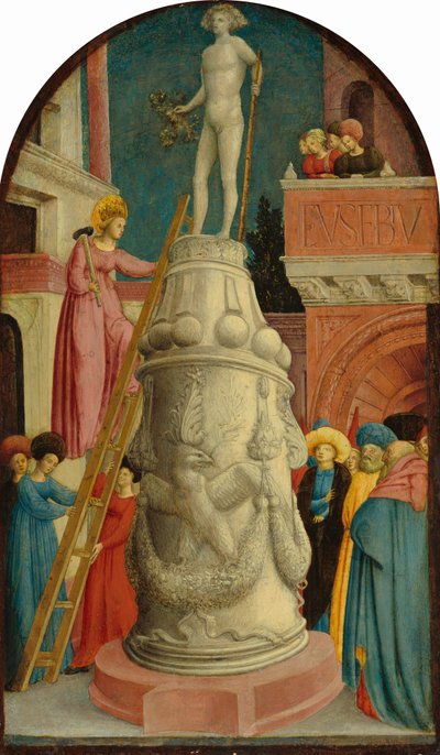 Saint Apollonia ødelægger hedenske idoler, ca. 14421445. af Giovanni d