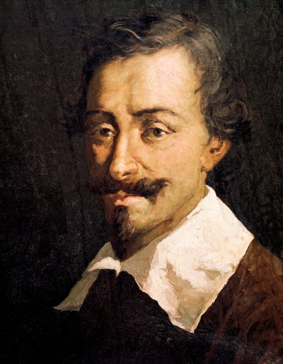 Portræt af den belgiske komponist og teoretiker Johannes Tinctoris, detalje af Giovanni da Udine (after)