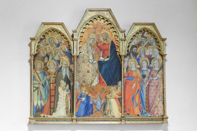 Kroning af Jomfru og Hellige, slutningen af det 14. århundrede (træmaleri) af Giovanni del Biondo dal Casentino