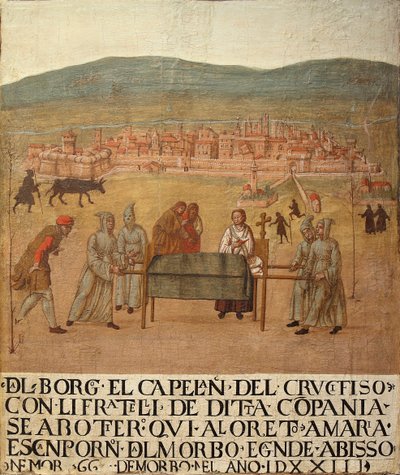 Pilgrimsrejse fra Compagnia del Crocifisso til Loreto, første halvdel af det 16. af Giovanni del Leone
