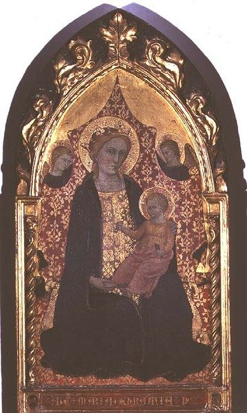 Ydmyghedens Madonna (tempera på panel) af Giovanni di Bartolomeo Cristiani