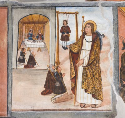 Sankt Jakobs mirakel i Santo Domingo de la Calzada af Giovanni di Cherasco Botoneri
