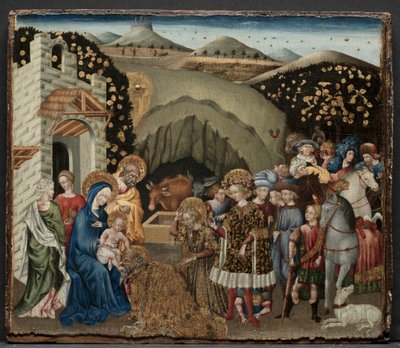 Magiernes tilbedelse, 1440-45. af Giovanni di Paolo