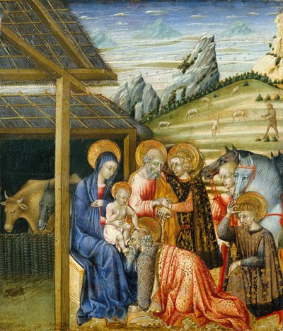 Magiernes tilbedelse, ca. 1460. af Giovanni di Paolo