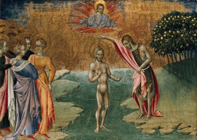 Kristi dåb, c1460 af Giovanni di Paolo