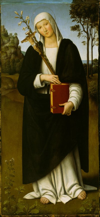 Den hellige Katharina af Siena af Giovanni di Pietro (c.1450-1529)