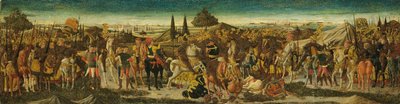 En kampscene, fra forsiden af en cassone af Giovanni di Ser Giovanni Scheggia