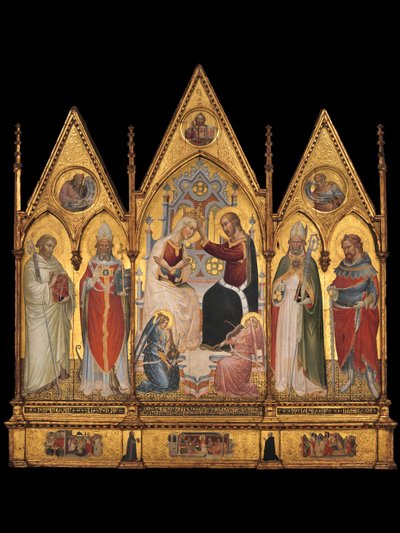Jomfruens og de helliges kroning, 1394. af Giovanni di Tano Fei