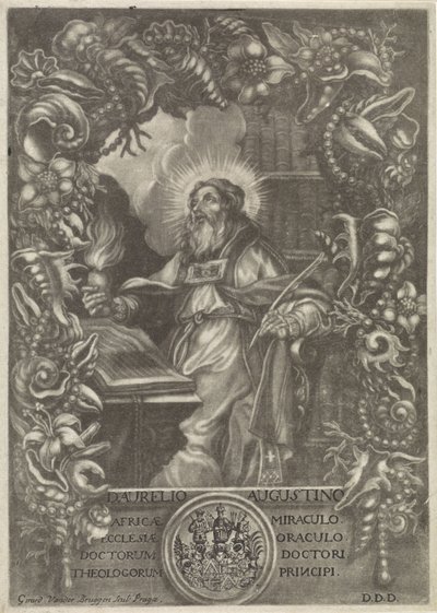 Portret van H. Augustinus af Girard van der Bruggen