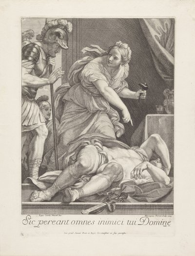 Jael viser Barak den dræbte Sisera af Girolamo Ferroni