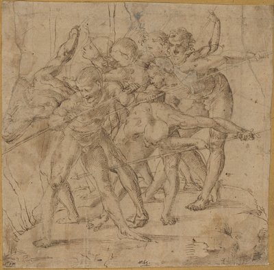 Kampscene af Girolamo Genga