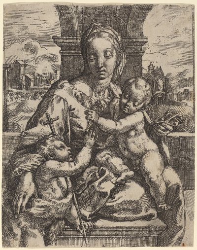 Madonna Aldobrandini af Girolamo Imperiale I after Raphael