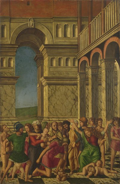 Massakren på de uskyldige, ca 1510-1520 af Girolamo Mocetto