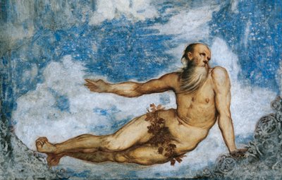 Allegory of Winter, Detalje af fresker af Girolamo Romanino (ca 1484-efter 1559), bestilt af Bernardo Clesio af Girolamo Romanino