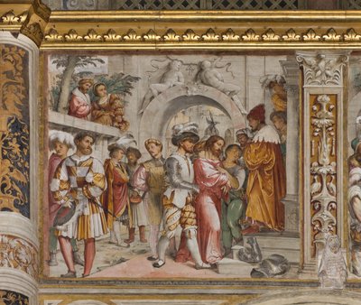 Centralskib, femte sydspan, Kristus før Pilatus, Girolamo Romanino af Girolamo Romanino