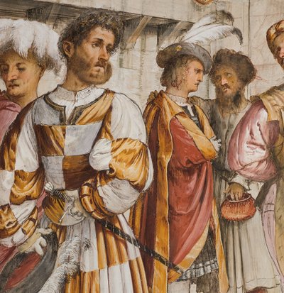 Centralskib, femte sydspan, Kristus foran Pilatus, Girolamo Romanino af Girolamo Romanino