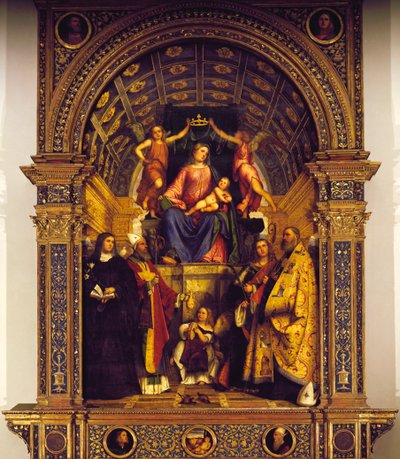 Madonna og Saints af Girolamo Romanino