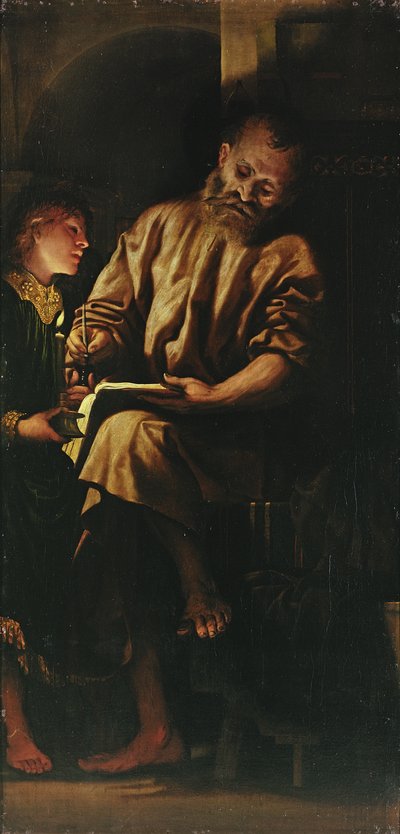 Matthæus og englen af Girolamo Romanino