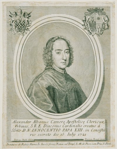 Kardinal Alessandro Albani af Girolamo Rossi