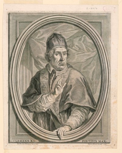Portræt af pave Clemens XI af Girolamo Rossi