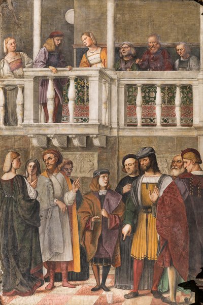 The Miracle of the Glass, School of the Saint, Basilica of St Anthony (Basilica of the Saint), Padua, Italien af Girolamo Tessari